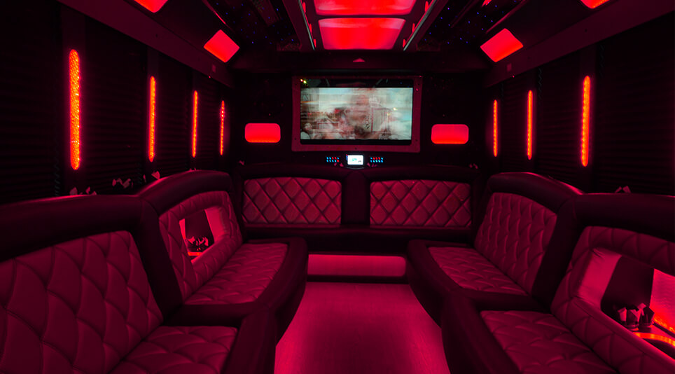 Party bus rental for a large group